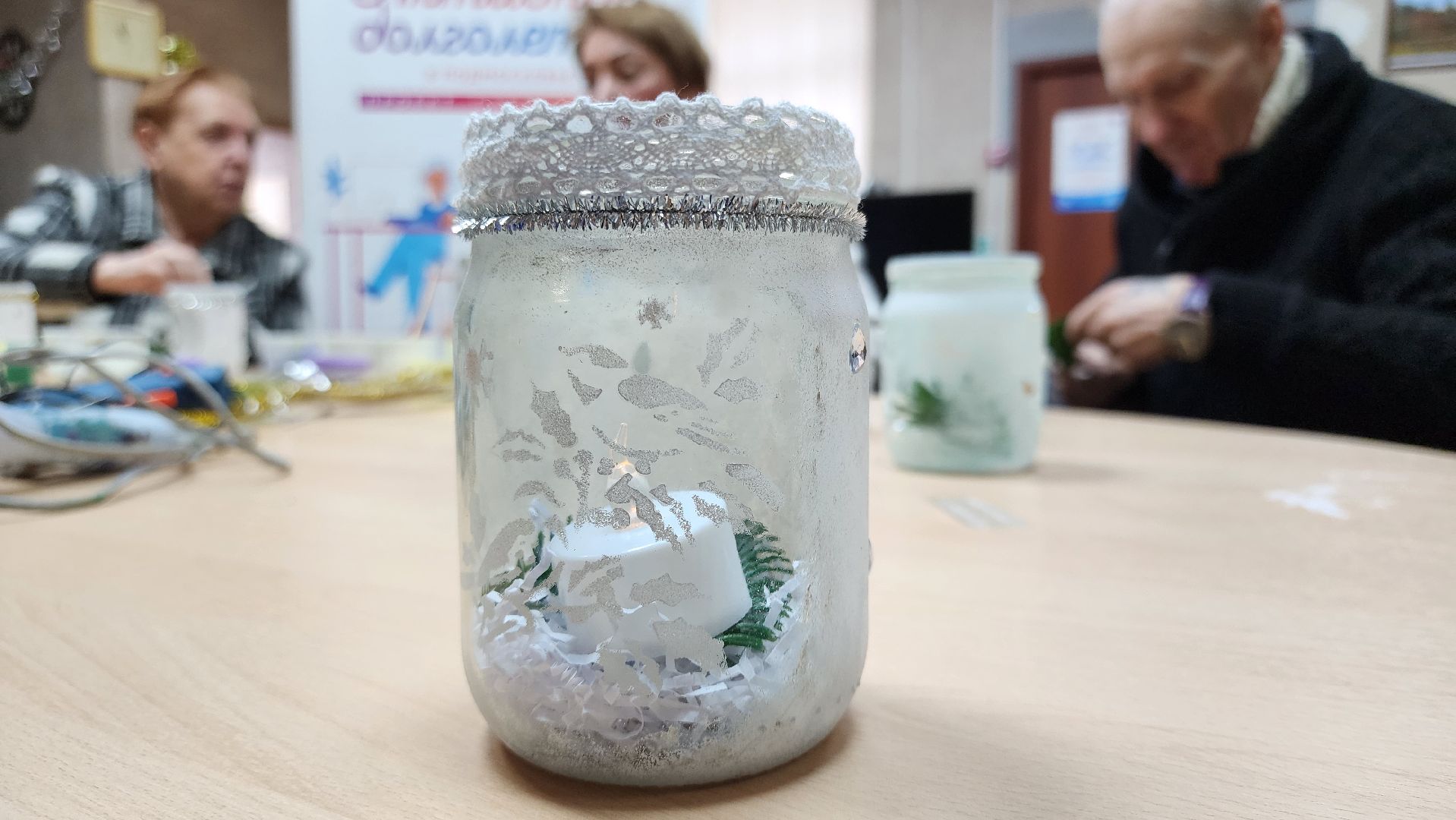 кашира, активное долголетие, поделка, подсвечник, светильник,