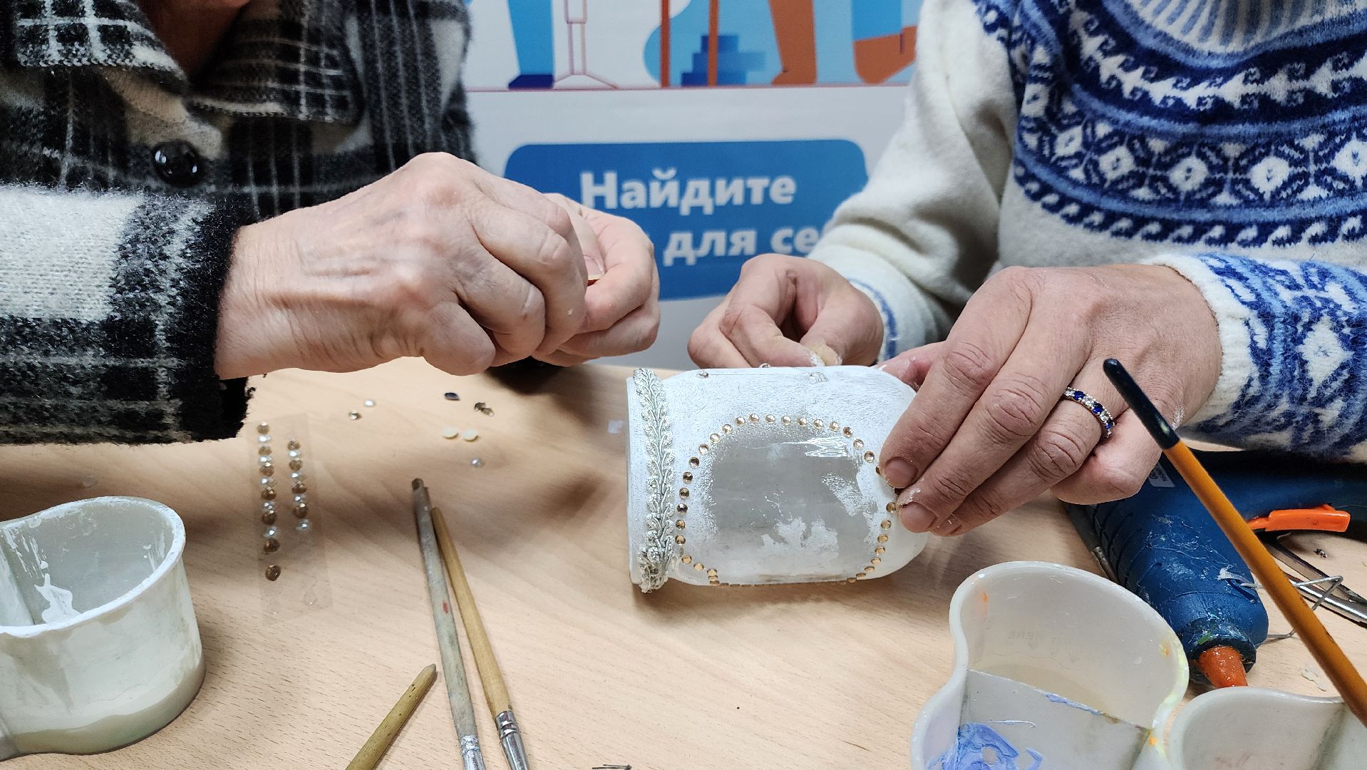 кашира, активное долголетие, поделка, подсвечник, светильник,