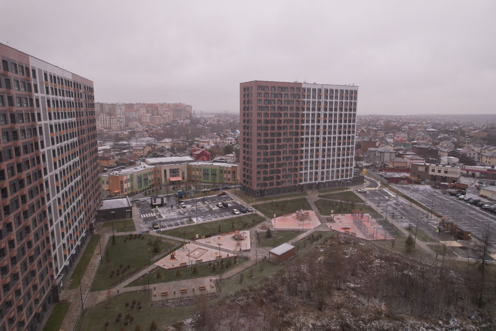 видео с коптера, жк, жилой дом, детский сад, строительство, ленинский,видео с коптера,