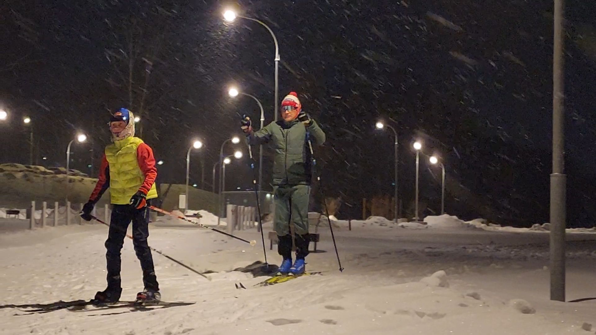 Бронницы, Парк Бронницкий луг, Катание на лыжах, Лыжная трасса в Бронницах,