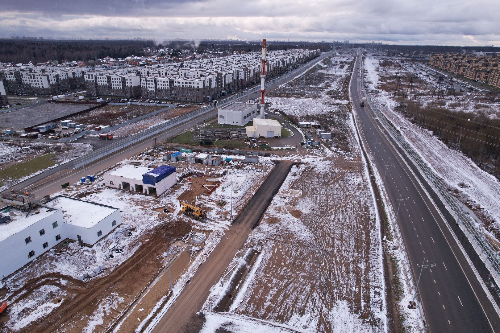 дорога, видео с коптера, мытищи, трасса,видео с коптера,
