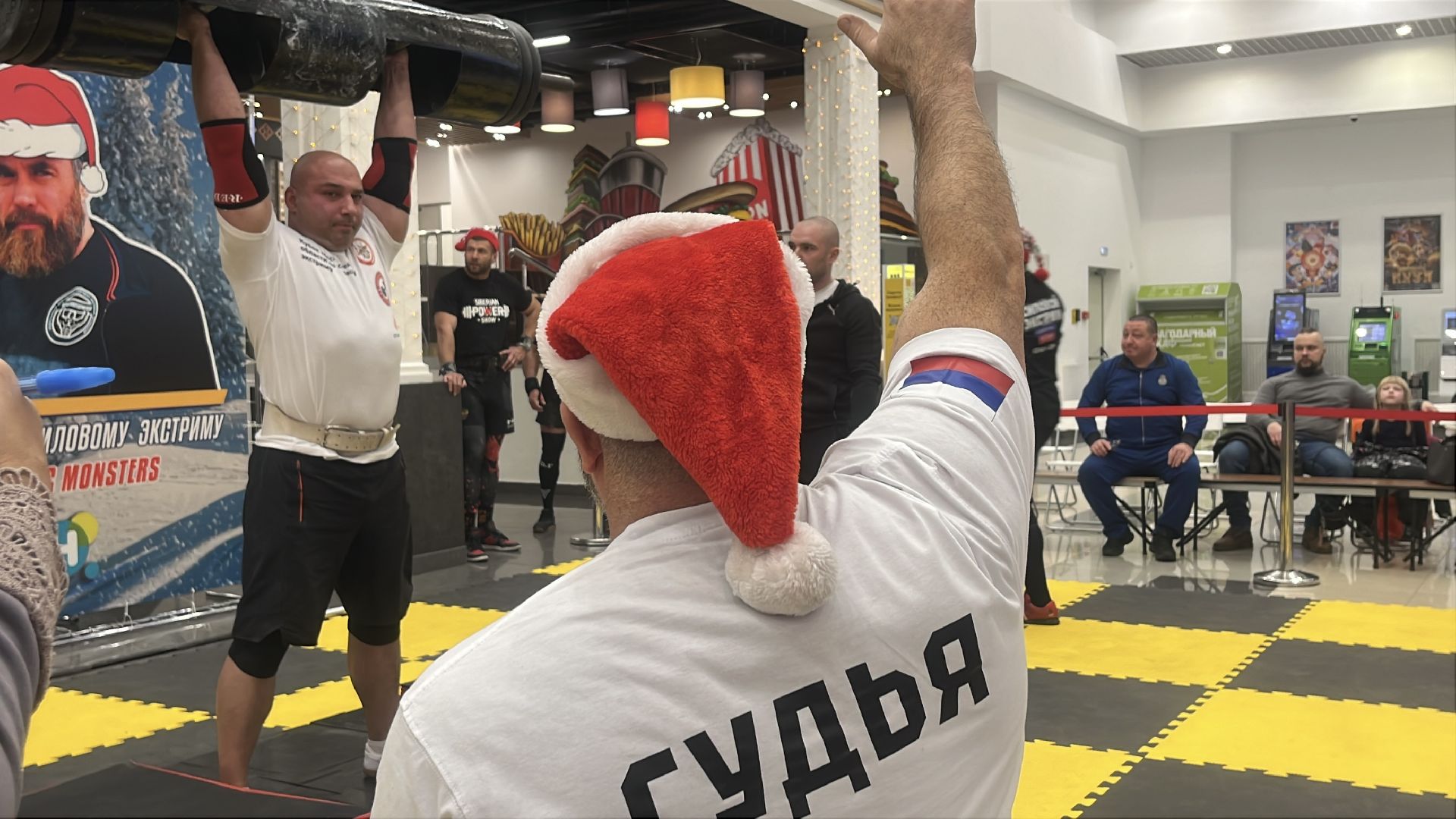 спорт, пауэрлифтинг, тяжести, силовой экстрим, турнир, новый год,