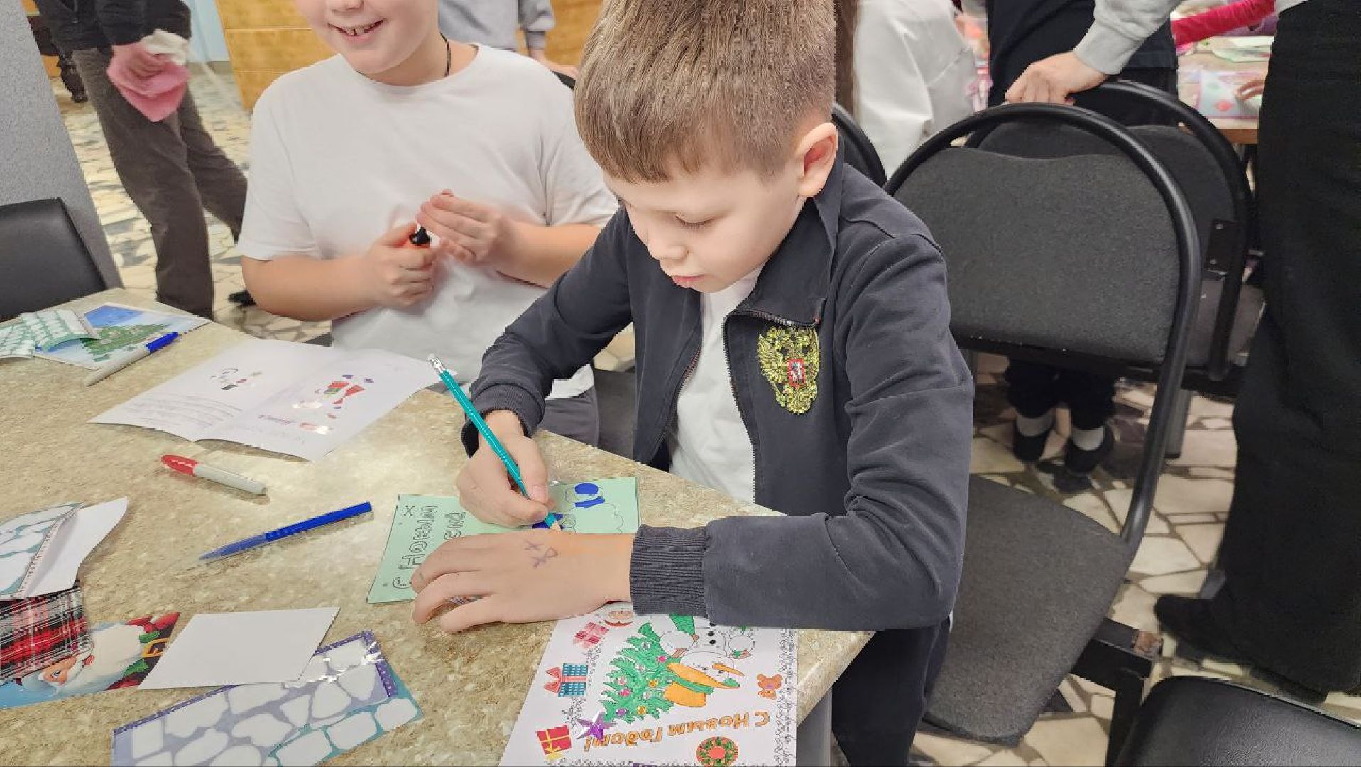 Серебряные пруды, мастерская деда мороза, письма солдатам, новый 2025 год,