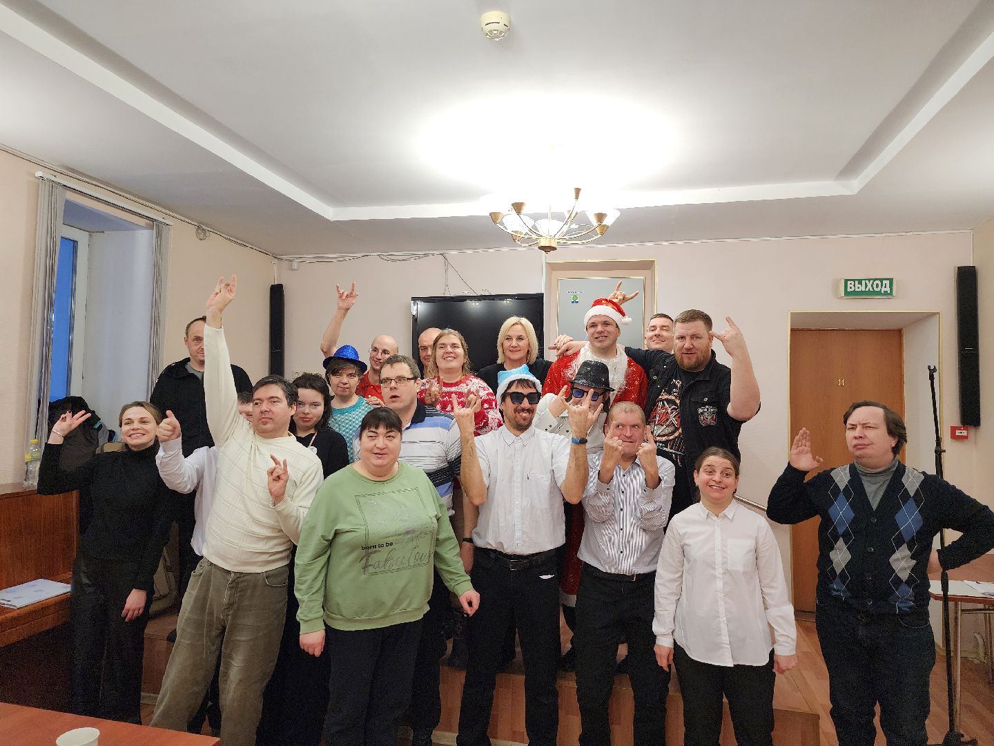 Дубна, Общество инвалидов, Новый год, Праздник,