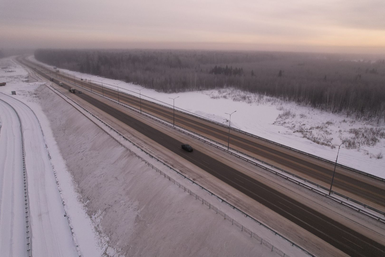 видео с коптера, лобня, дороги, строительство, северный обход,