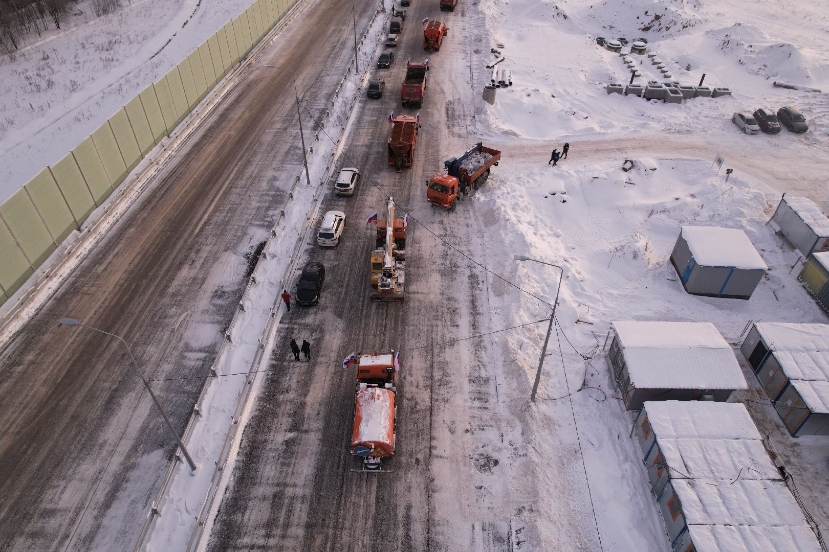 видео с коптера, лобня, дороги, строительство, северный обход,