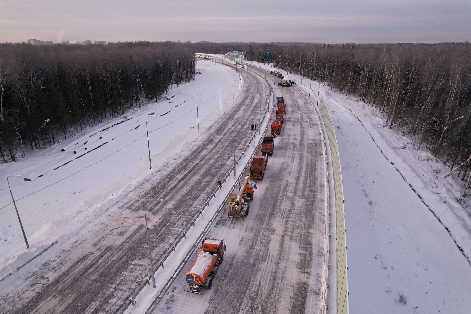 видео с коптера, лобня, дороги, строительство, северный обход,