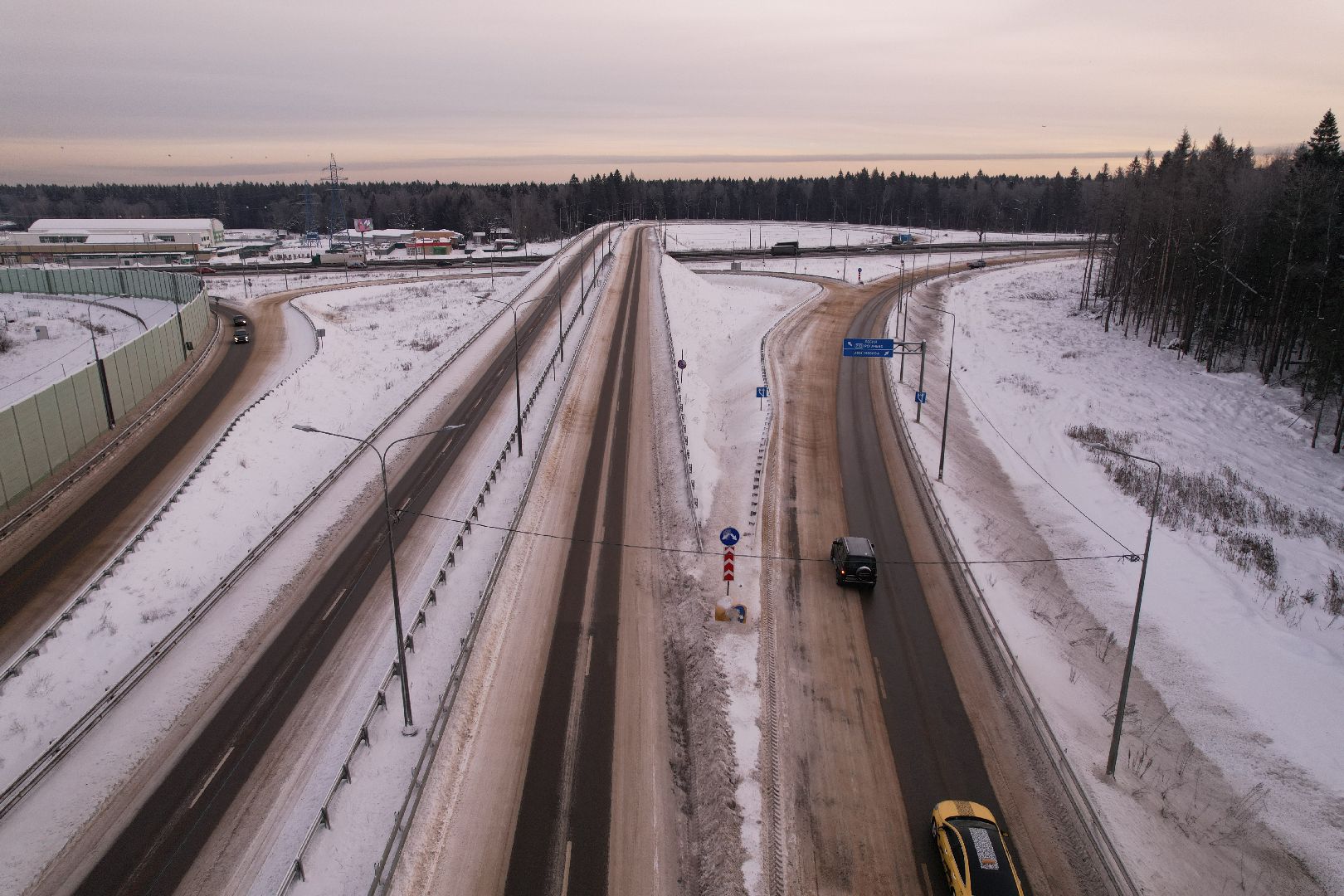 видео с коптера, лобня, дороги, строительство, северный обход,