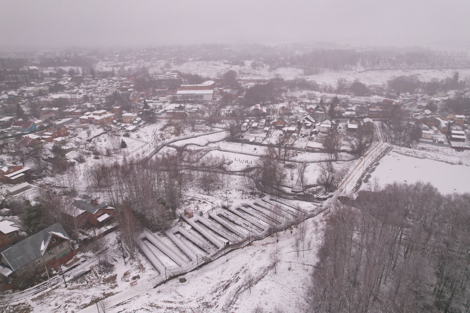 видео с коптера, волоколамск, парки,