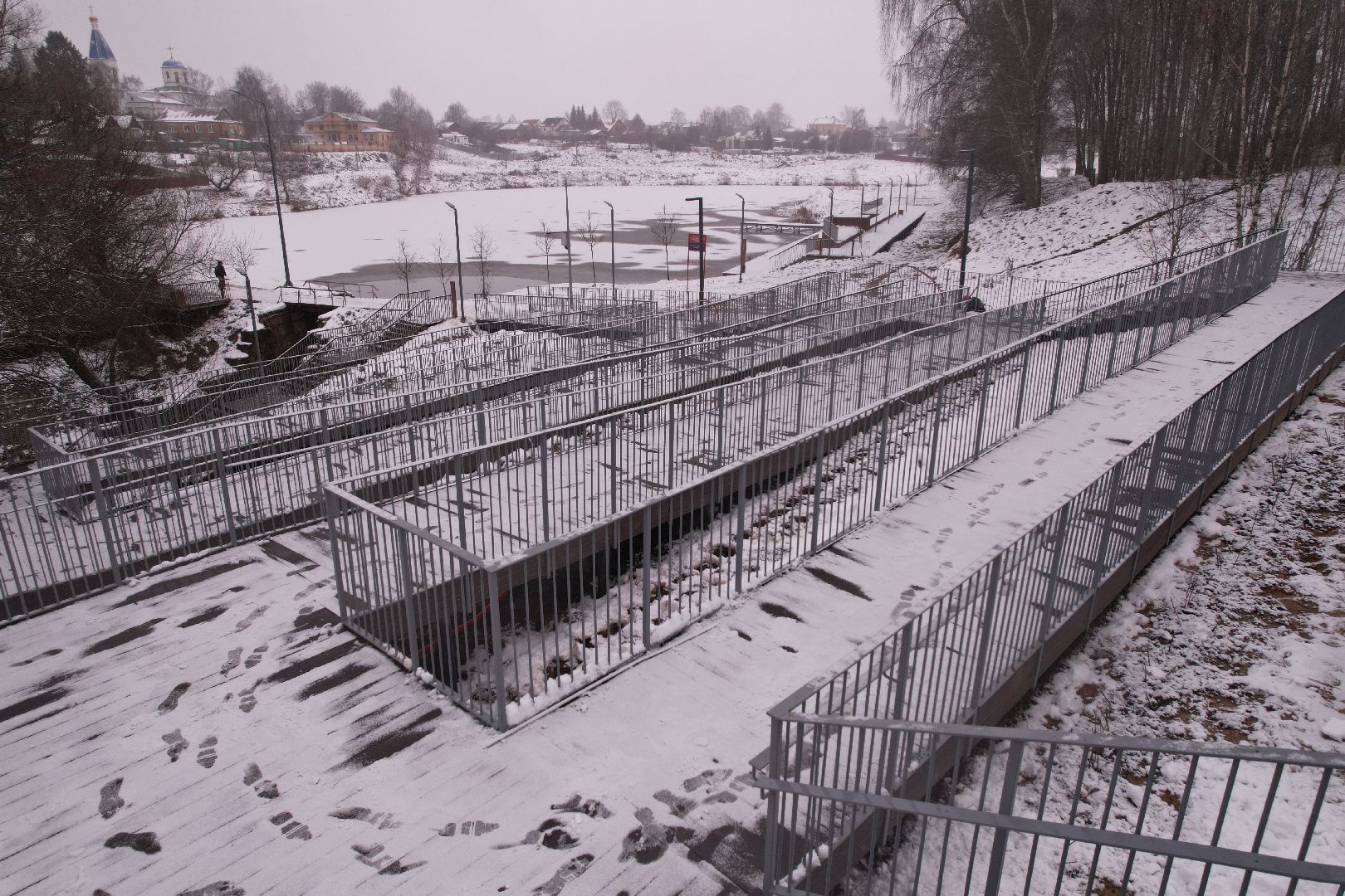видео с коптера, волоколамск, парки,