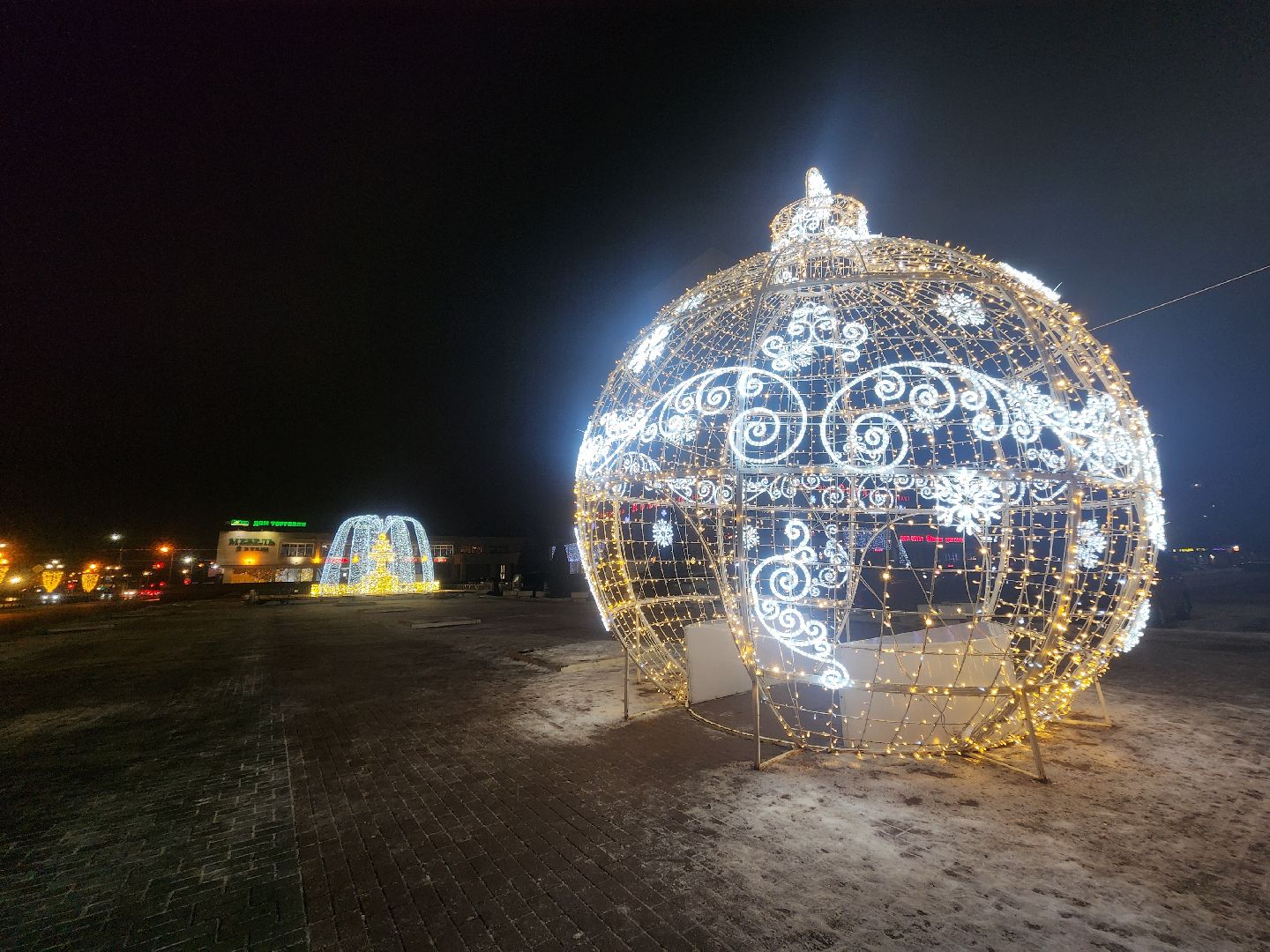 Коломна, новогоднее украшение, новогодние огни, вертикалки,