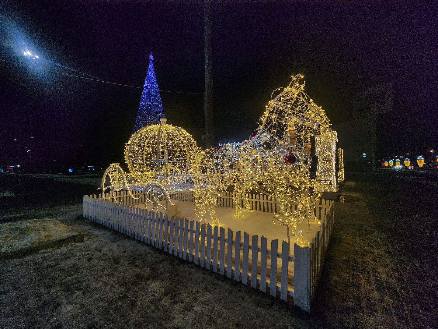 Коломна, новогоднее украшение, новогодние огни, вертикалки,