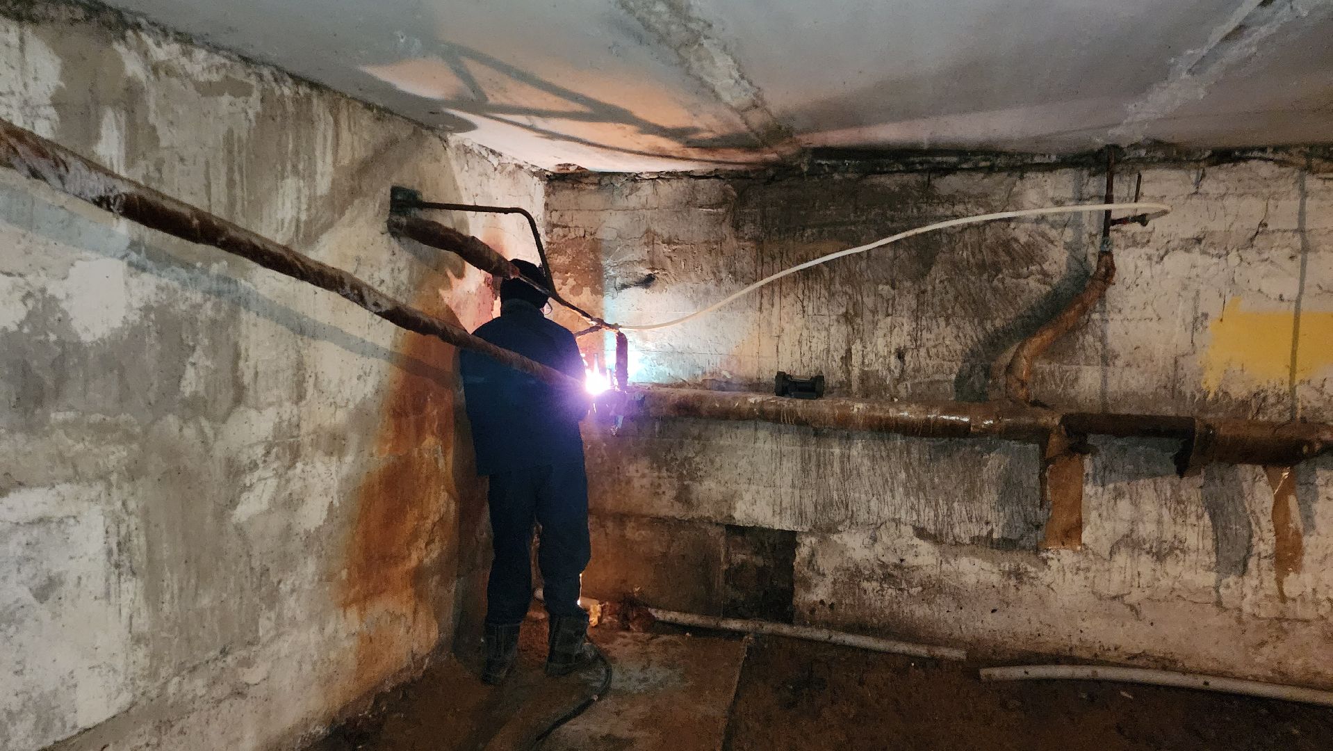 подвал, замена труб, жкх, истра, вертикалки,