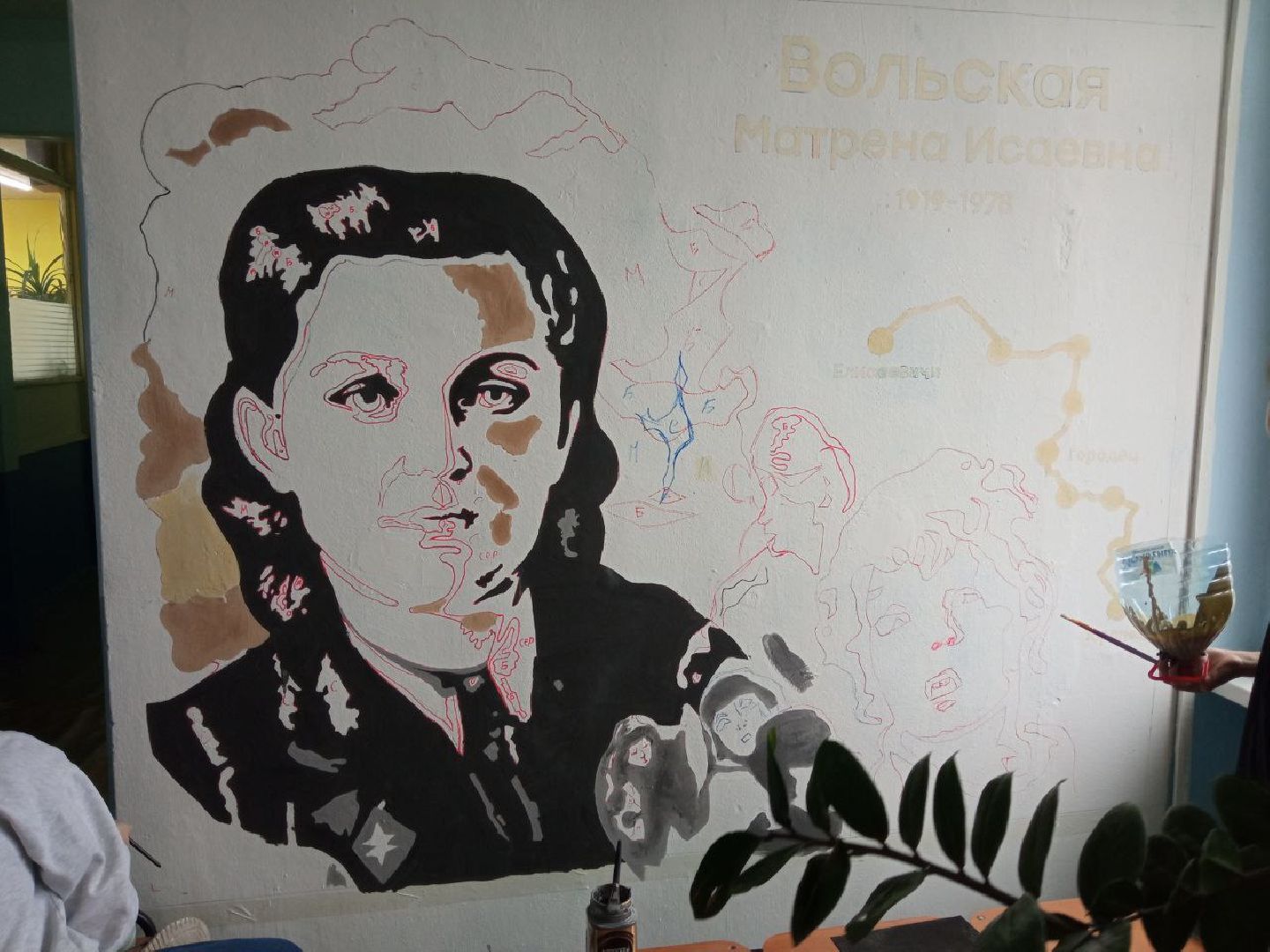 Егорьевск, мурал, Подмосковье, Московская область, Матрена Вольская,