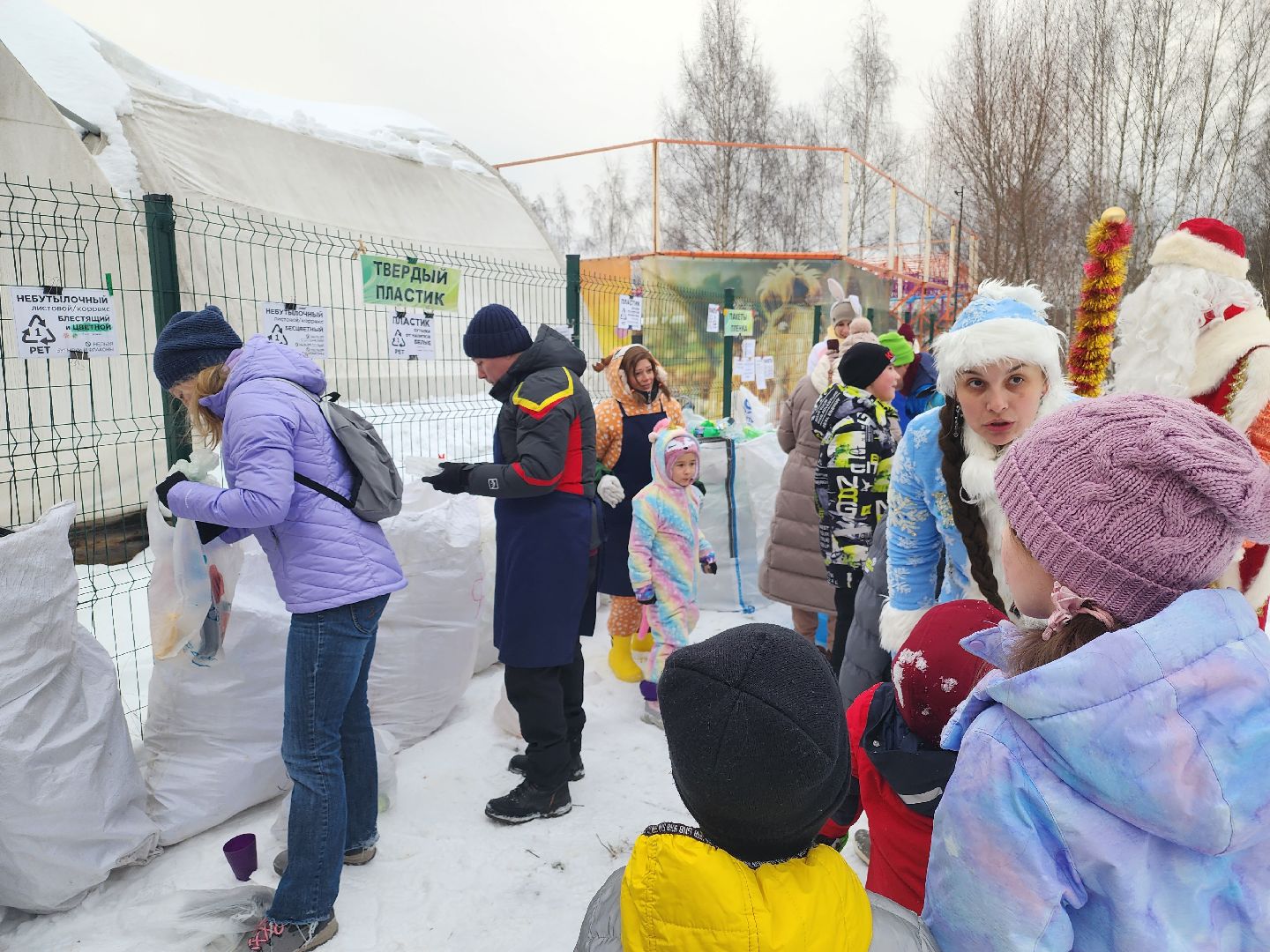 долгопрудный, новые водники, рсо, экология, дед мороз и снегурочка, экощипцы,