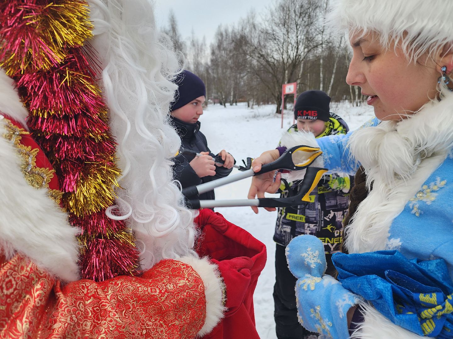 долгопрудный, новые водники, рсо, экология, дед мороз и снегурочка, экощипцы,