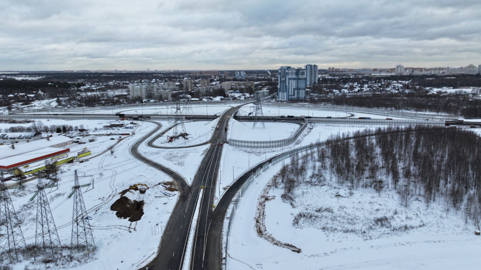 видео с коптера, мытищи, мытищинская хорда,