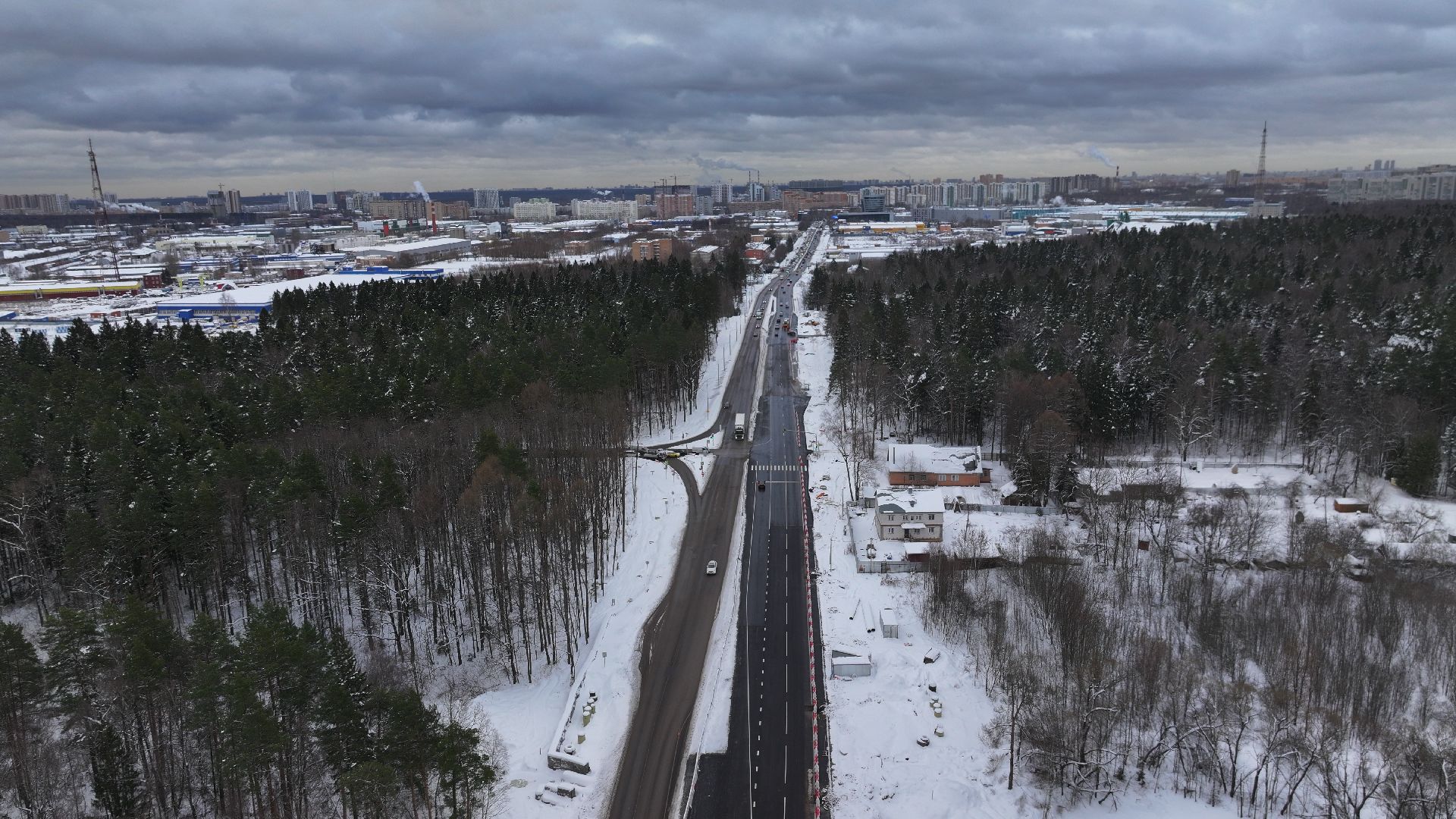видео с коптера, мытищи, мытищинская хорда,