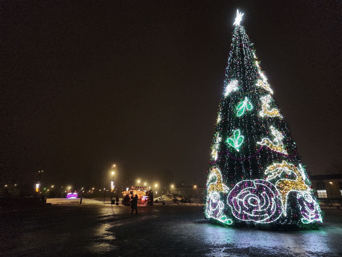 вертикалки, зимавподмосковье2024, ликино-дулево, орехово-зуевский округ, новогодняя ель в парке,дед мороз рекомендует,парки подмосковья,