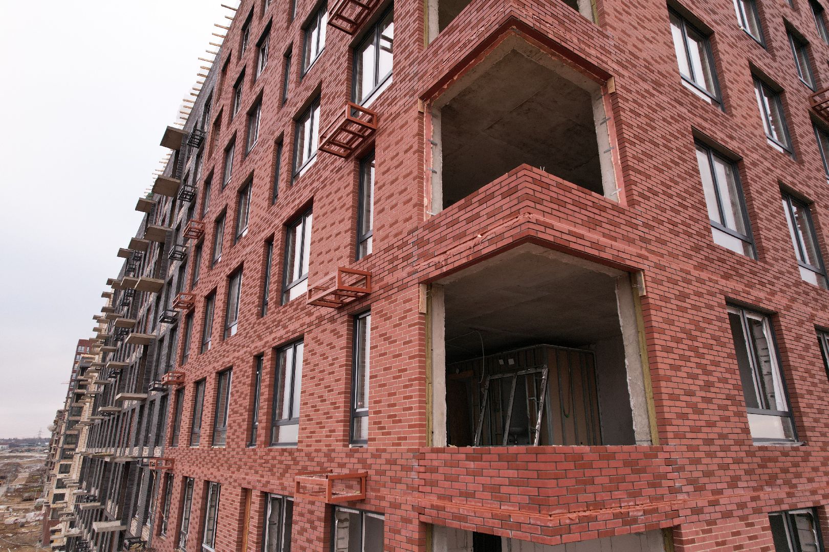 видео с коптера, ленинский, строительство,