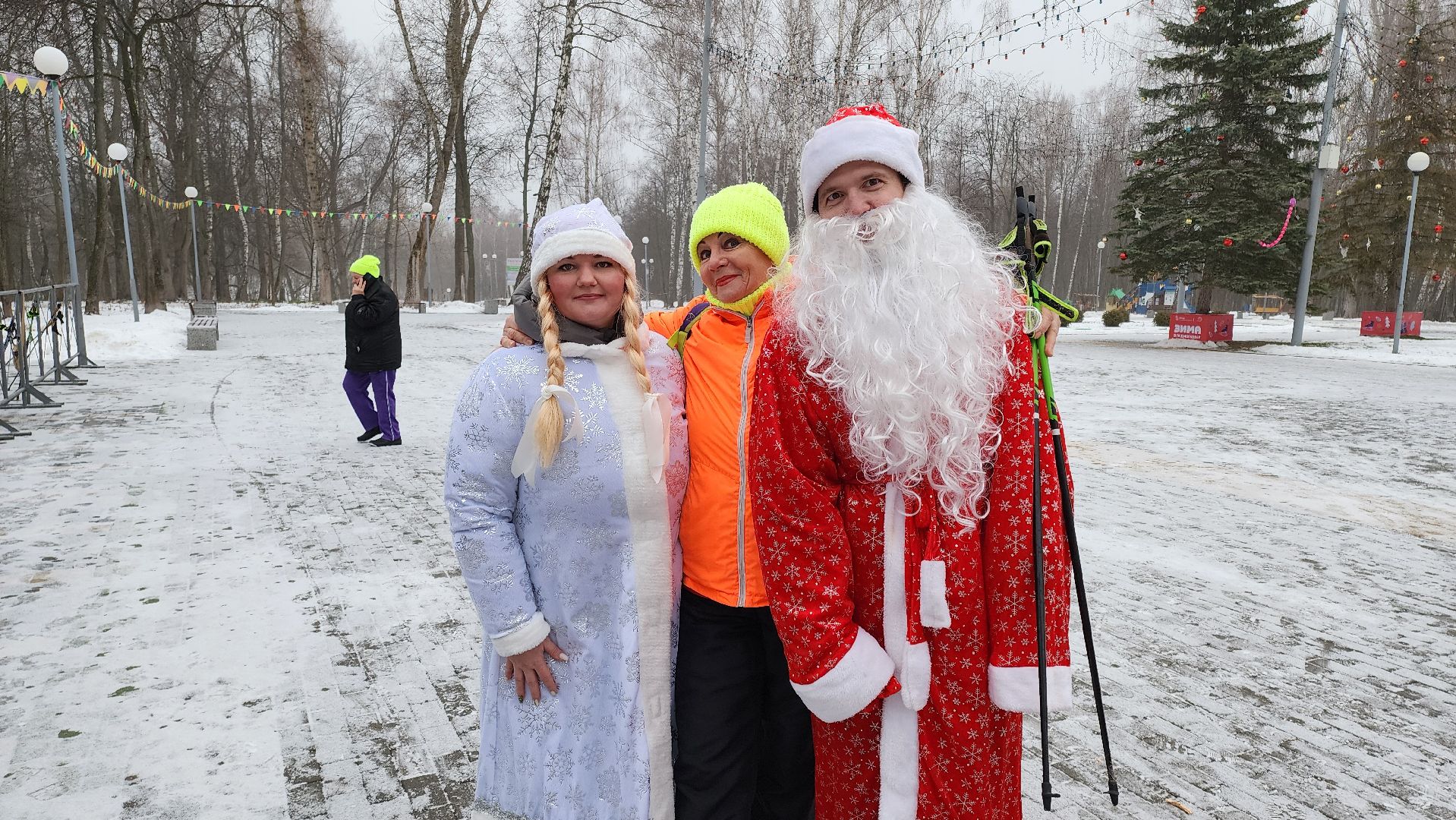 кашира, активное долголетие, новый год, спортивная эстафета, северная ходьба, дыхательная гимнастика,