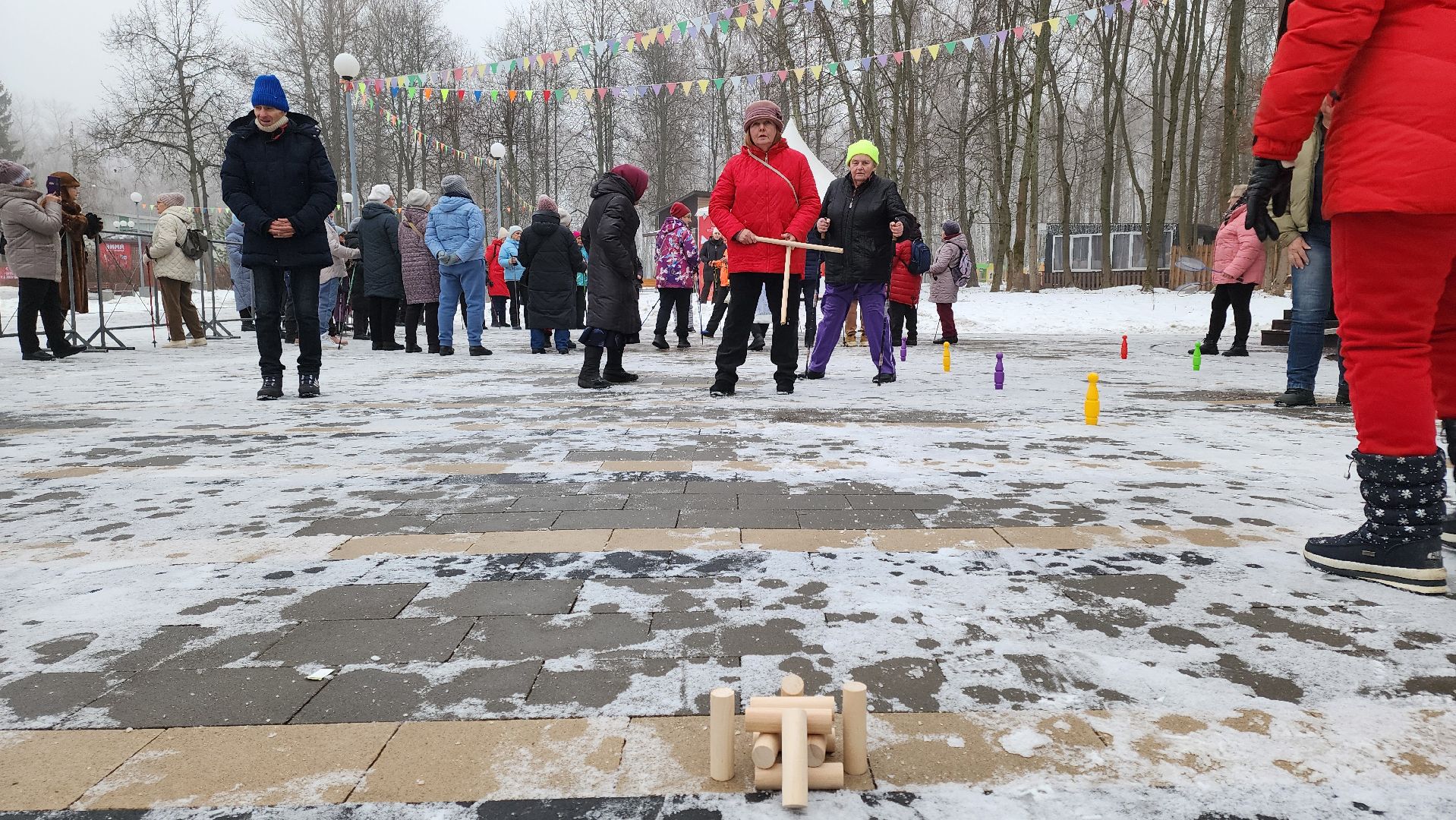 кашира, активное долголетие, новый год, спортивная эстафета, северная ходьба, дыхательная гимнастика,