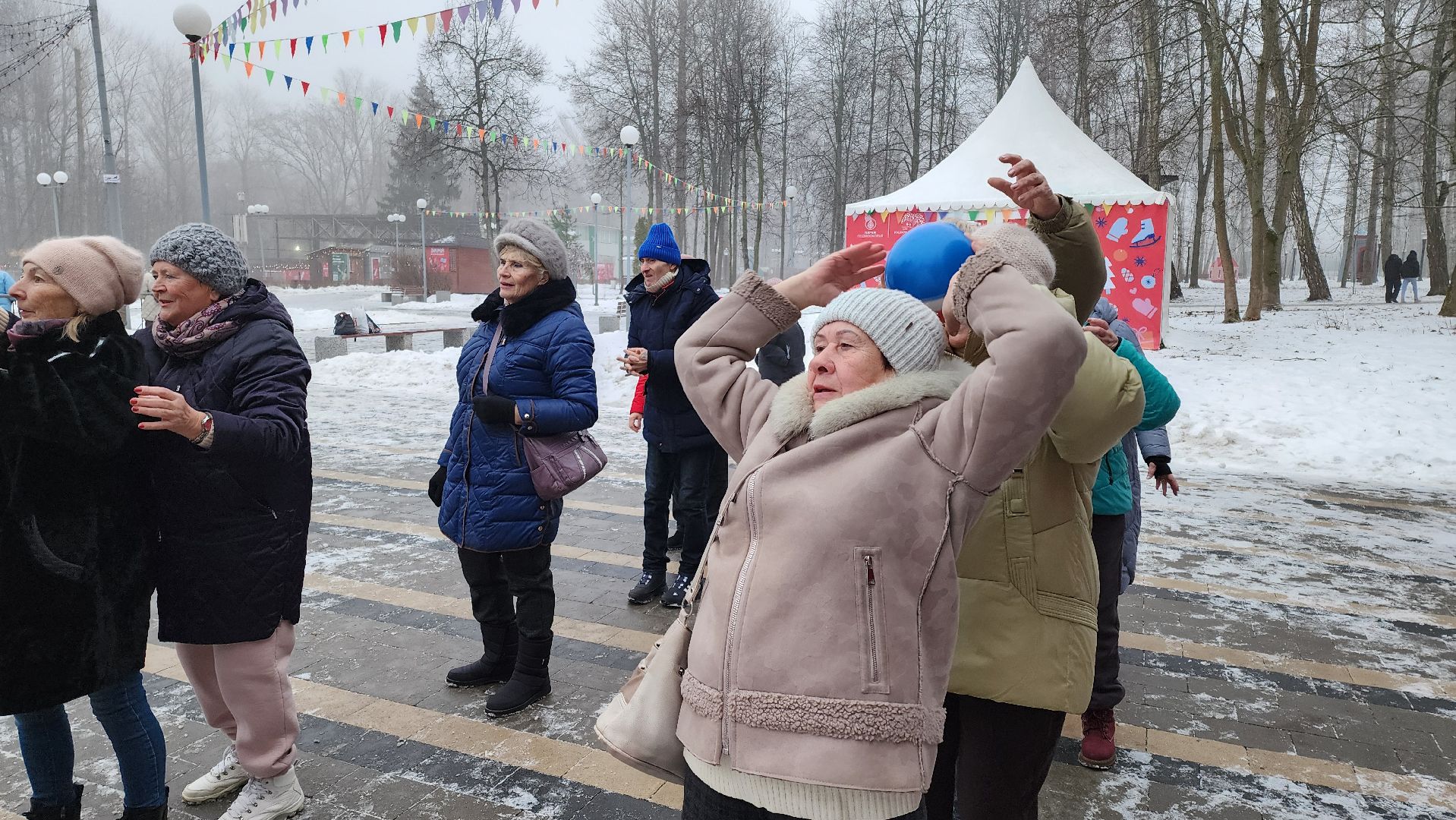кашира, активное долголетие, новый год, спортивная эстафета, северная ходьба, дыхательная гимнастика,