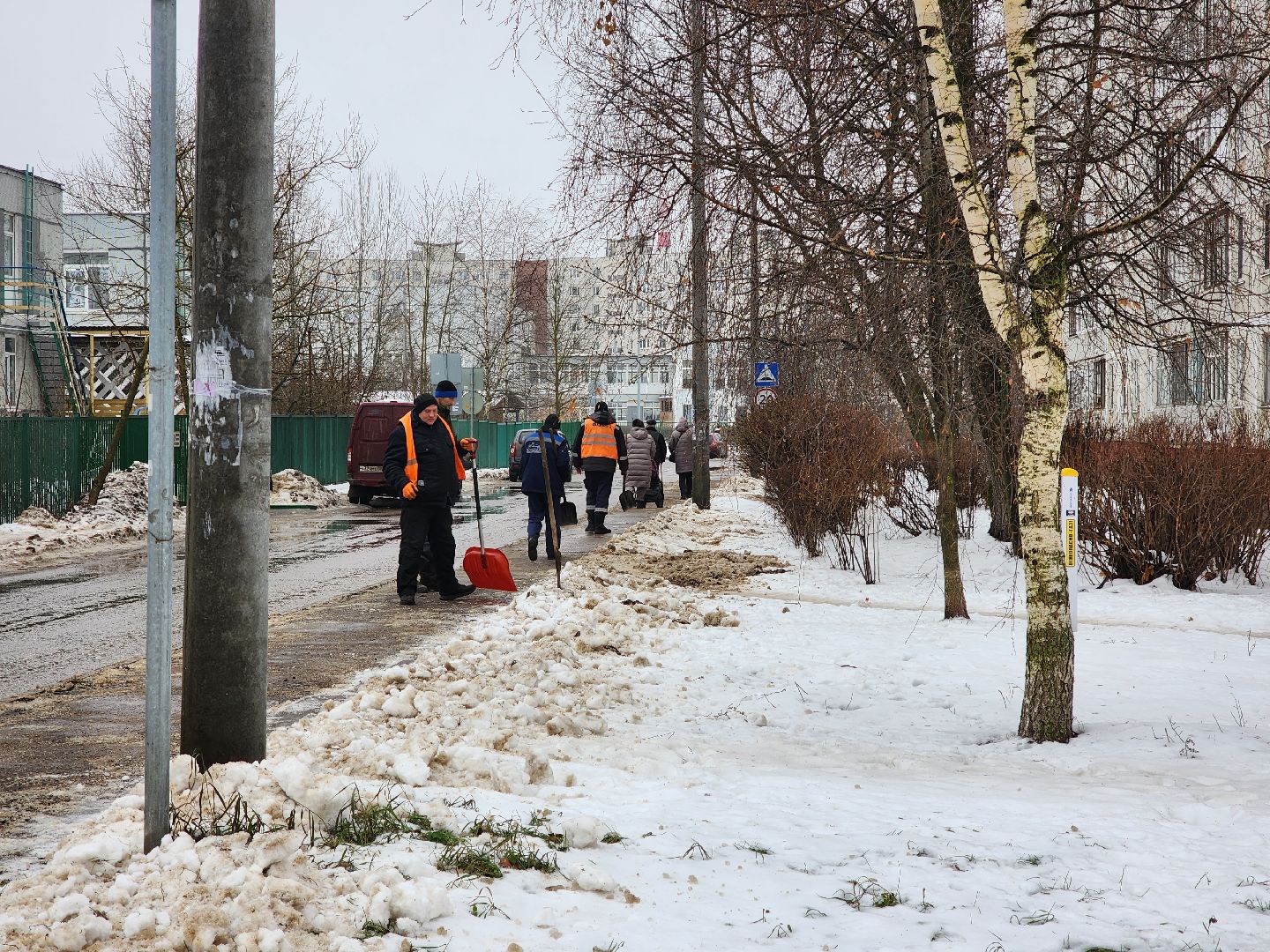 ногинск, коммунальная служба, мбу благосфера, жкх, очистка тротуаров, гололед, вертикалки