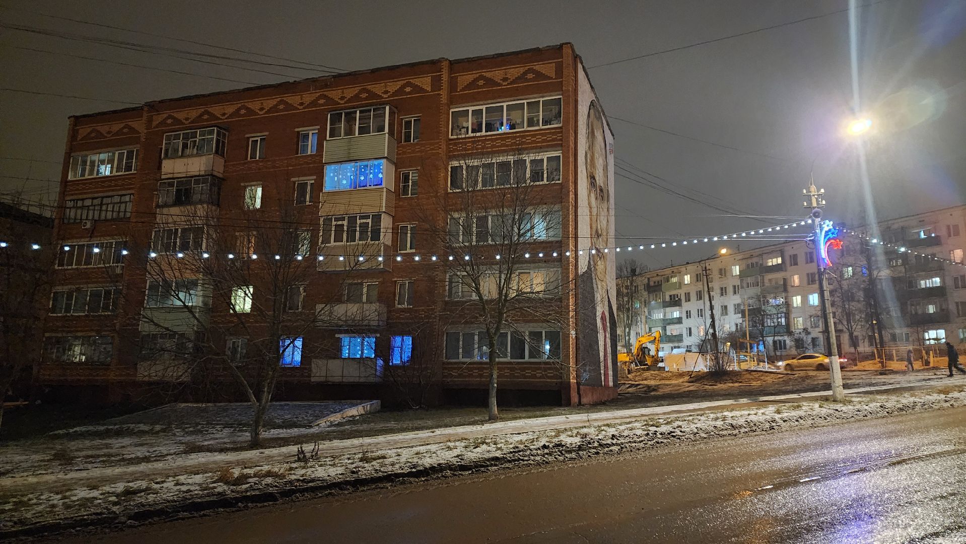 кашира, новый год, новогодние украшения, гирлянды, елка, вертикалки,