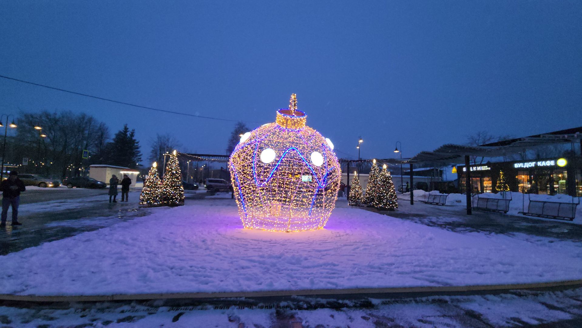 украшение города к новому году, зима, вертикалки,