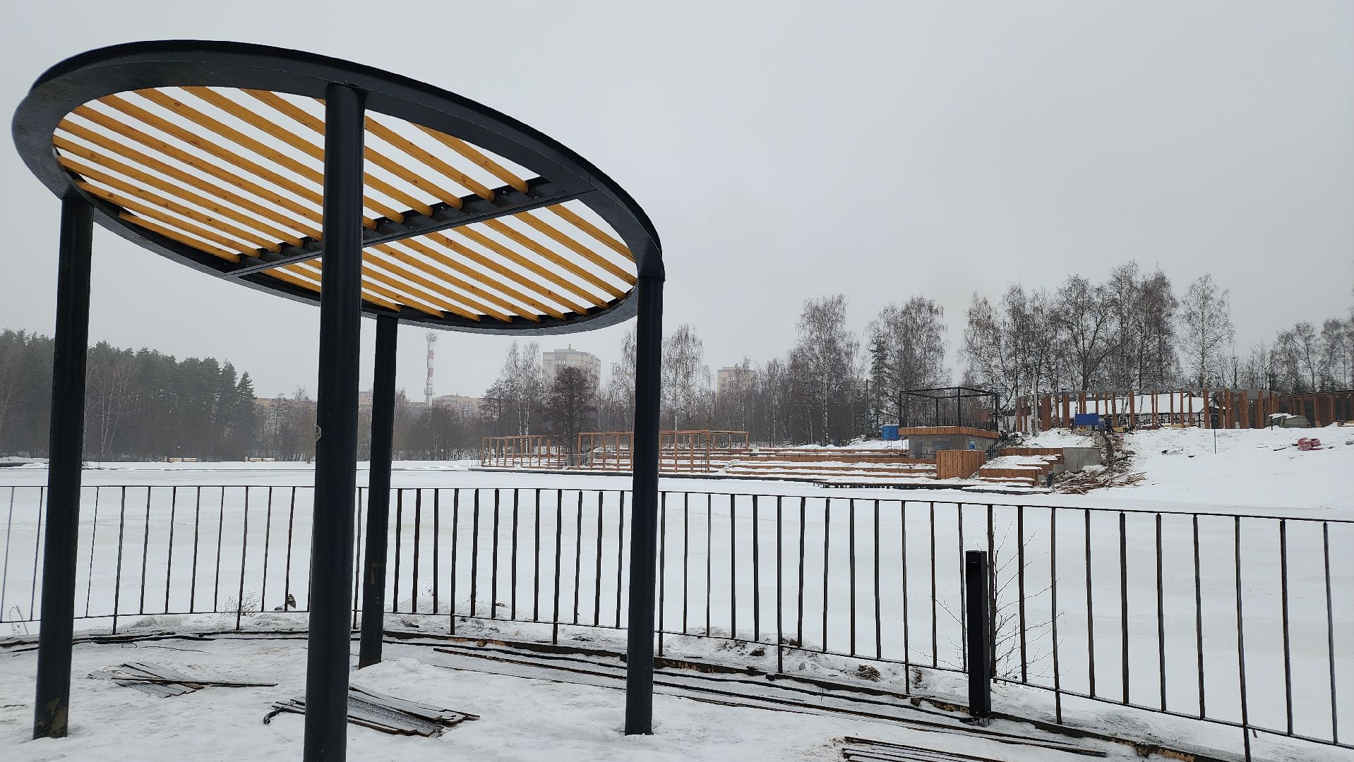 благоустрйоство, набережная, Лосино-петровский, вертикалки,