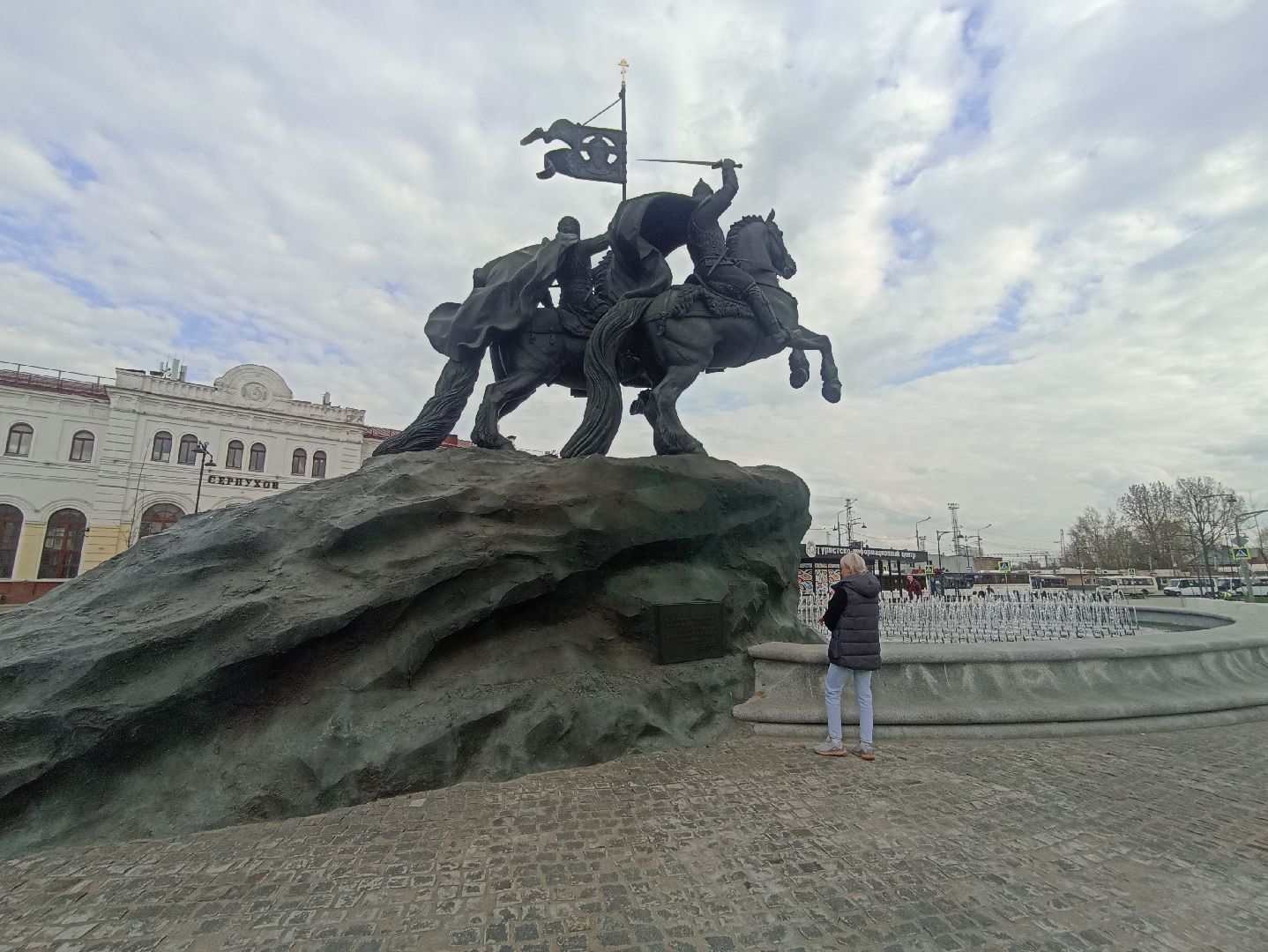 Серпухов, Подмосковье, фонтан, Храбрый, Донской