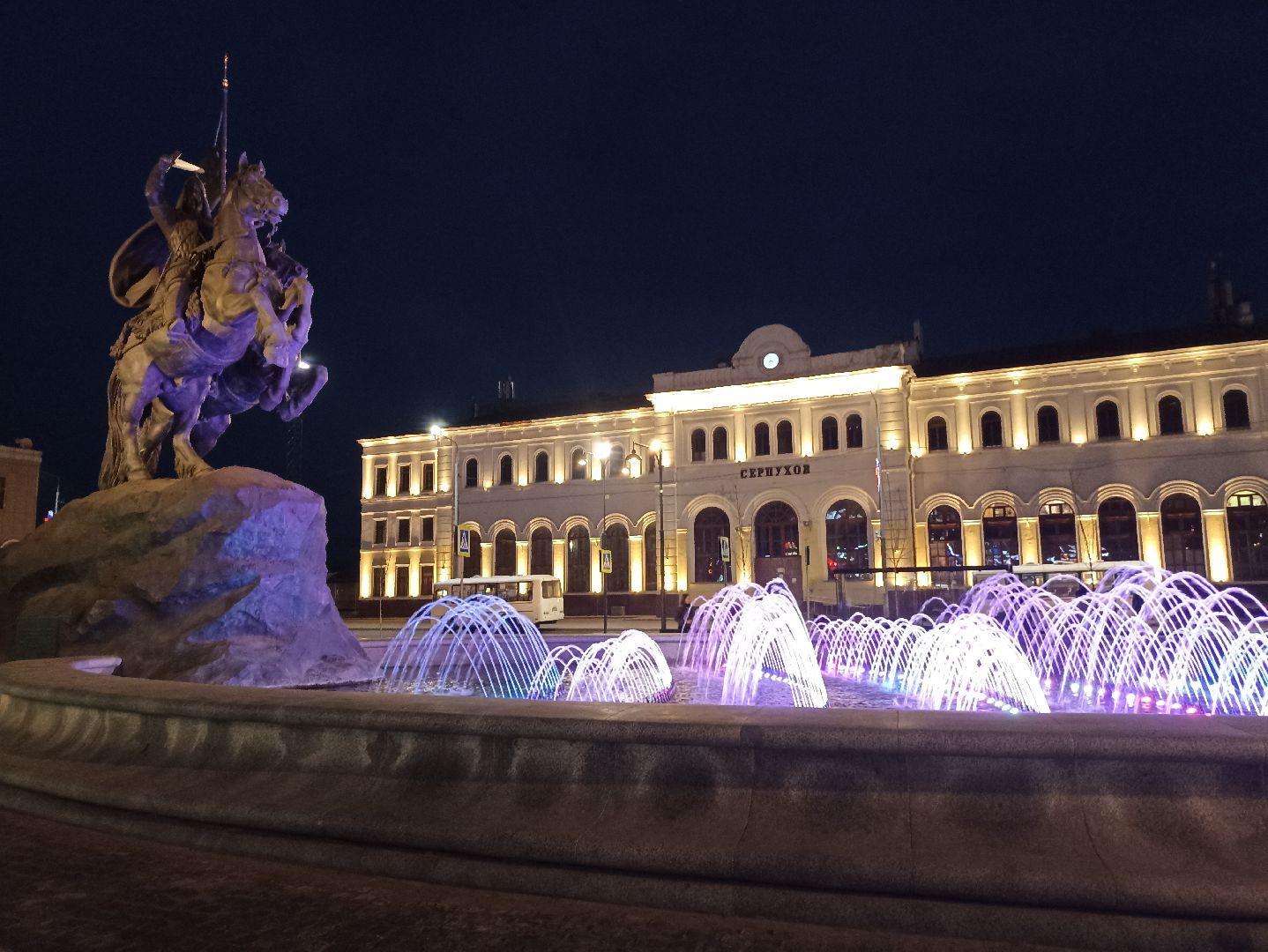 Серпухов, Подмосковье, фонтан, Храбрый, Донской