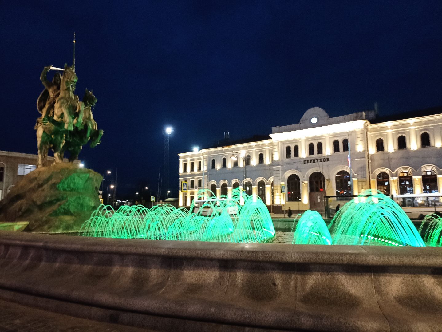 Серпухов, Подмосковье, фонтан, Храбрый, Донской