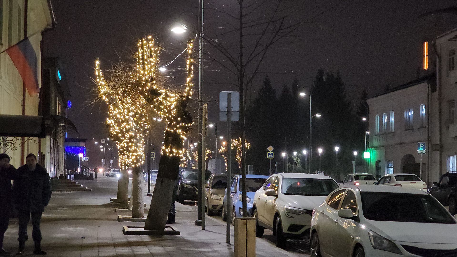 кашира, новый год, украшения к новому году, гирлянды, иллюминация, вертикалки,