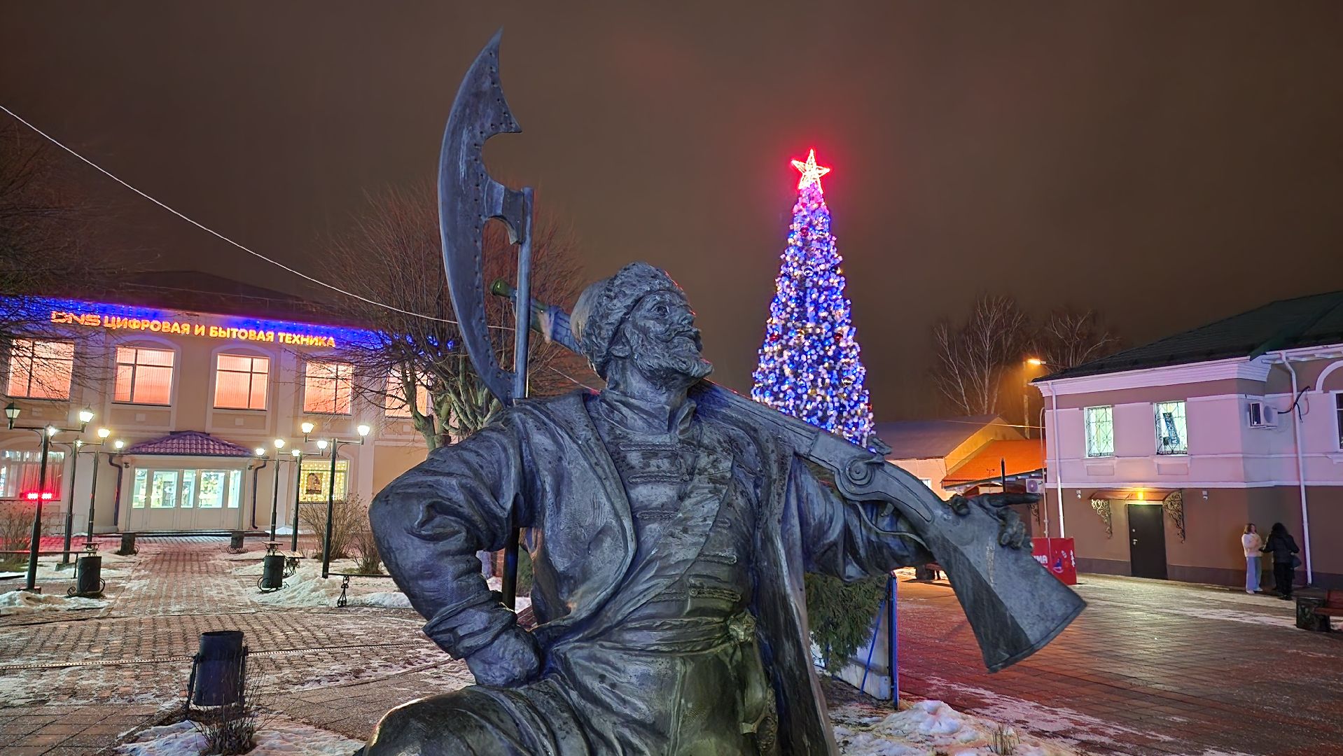 кашира, новый год, украшения к новому году, гирлянды, иллюминация, вертикалки,