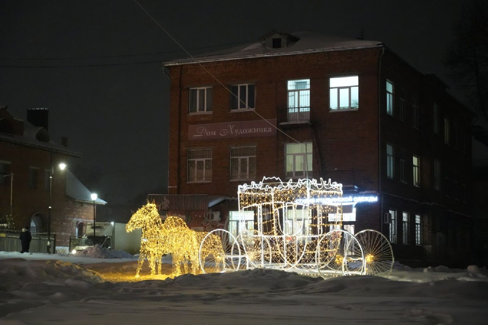 Новый год, Сергиев Посад, Украшения, Сергиево-Посадский городской округ, Иллюминация, Праздники, Благоустройство, вертикалки,