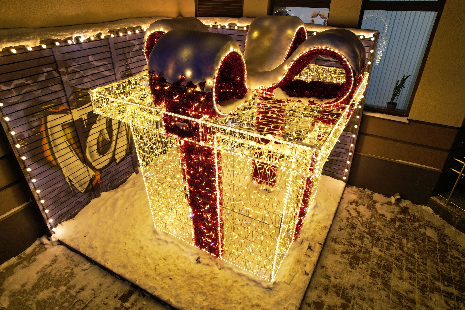 видео с коптера, дк, одинцовский городской округ, украшение города, новый год,