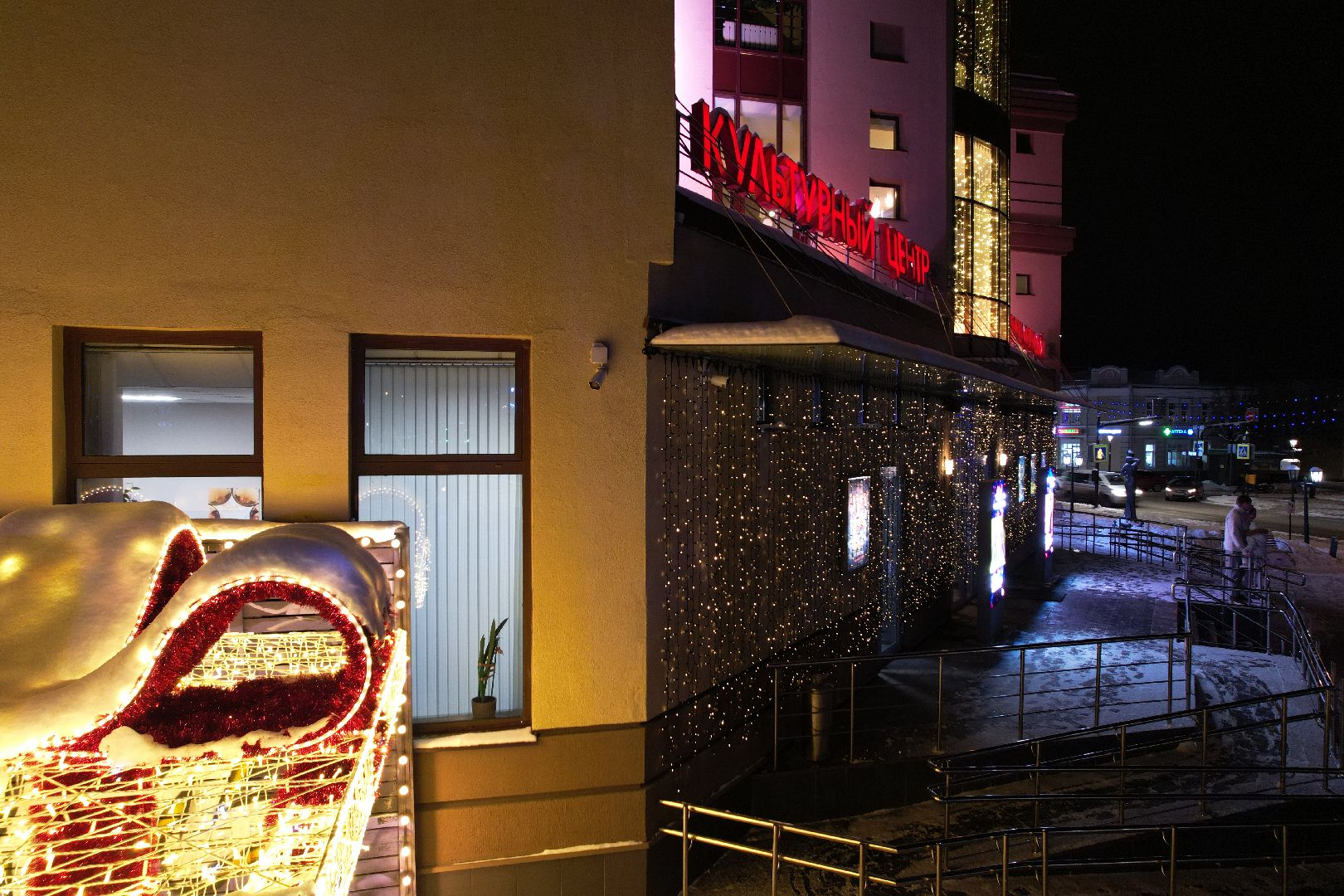 видео с коптера, дк, одинцовский городской округ, украшение города, новый год,
