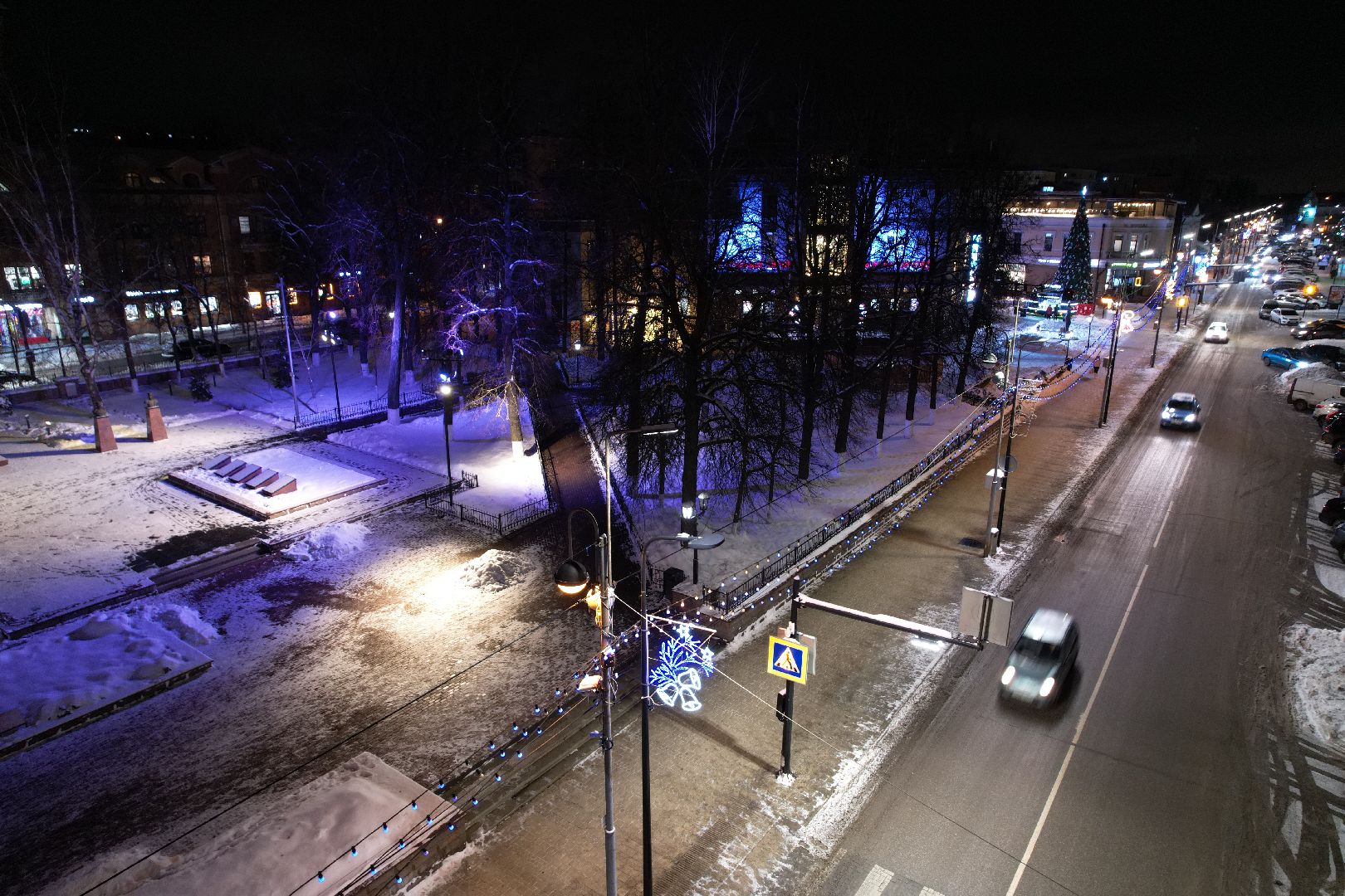 видео с коптера, дк, одинцовский городской округ, украшение города, новый год,