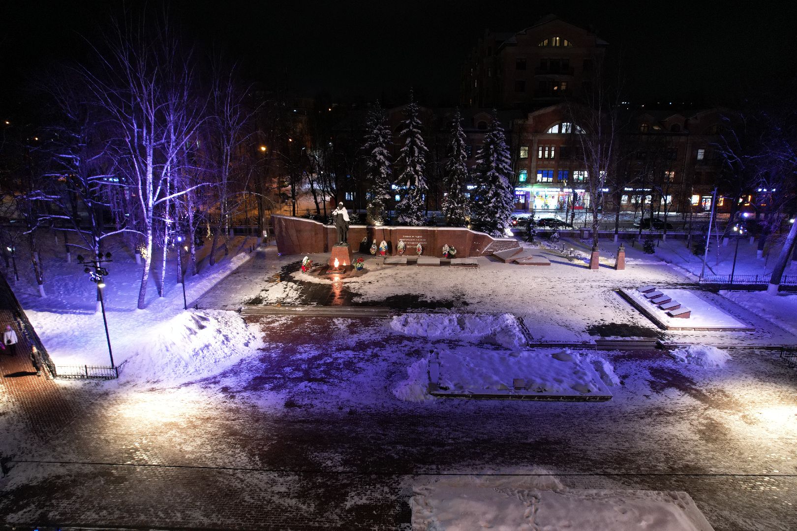 видео с коптера, дк, одинцовский городской округ, украшение города, новый год,