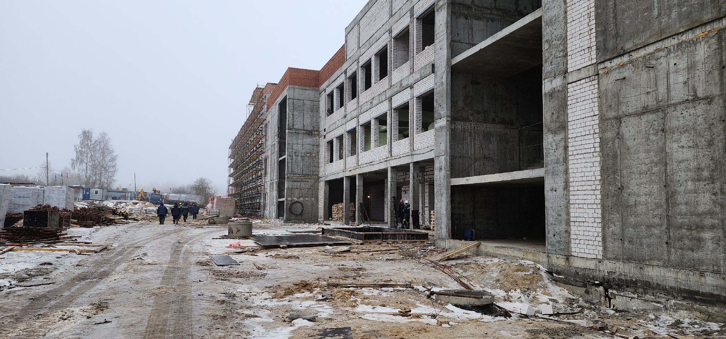 Зарайск, новая школа на 850 мест, строительство, вертикалки,