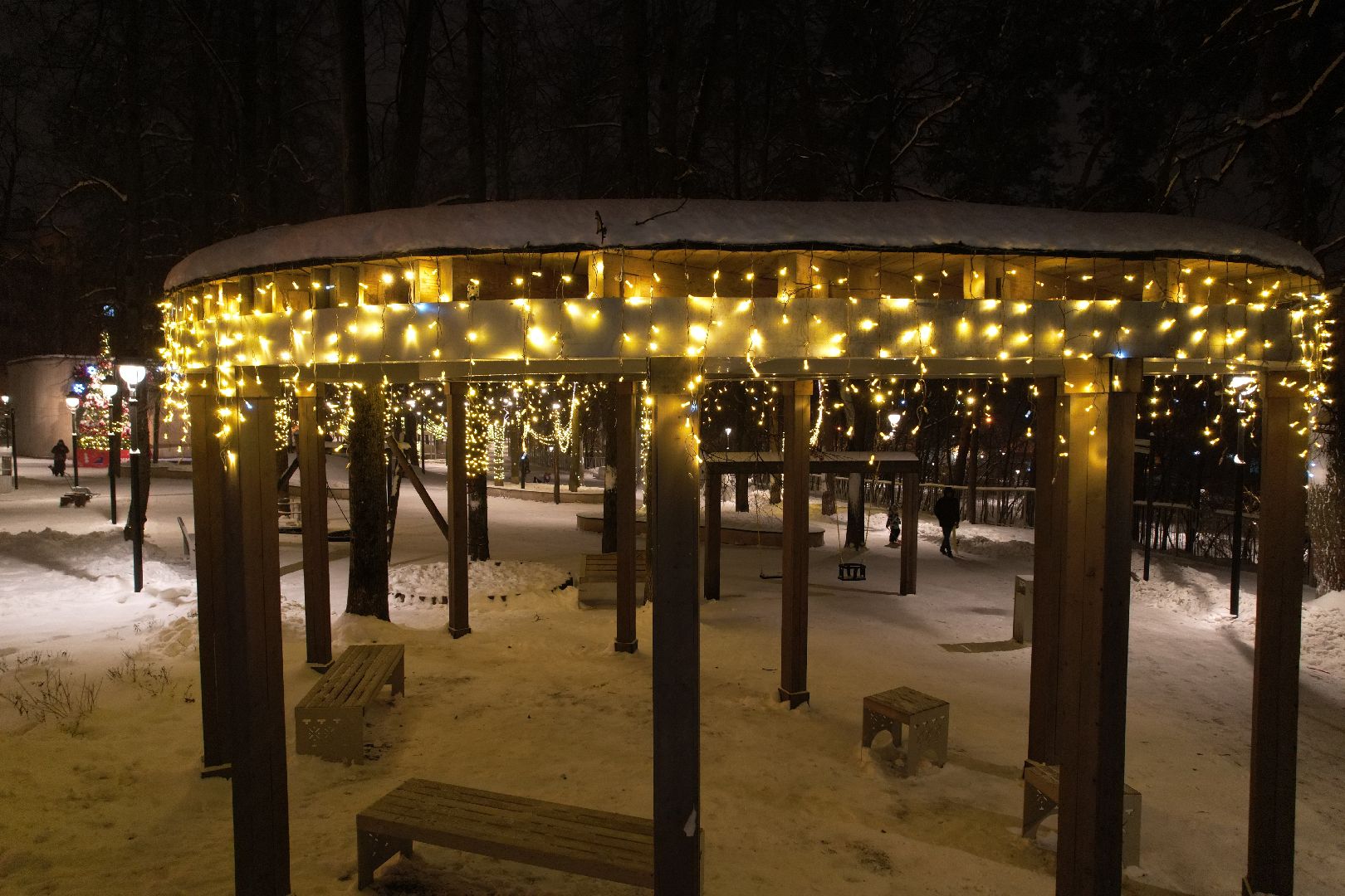 видео с коптера, зима в подмосковье, звенигород,