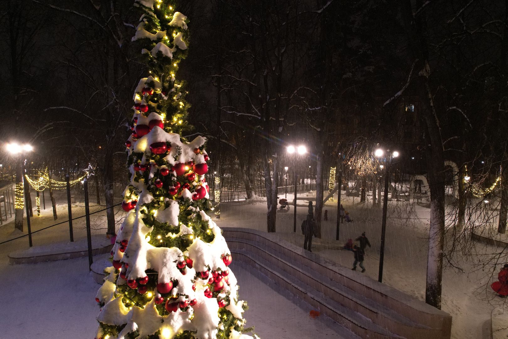 видео с коптера, зима в подмосковье, звенигород,