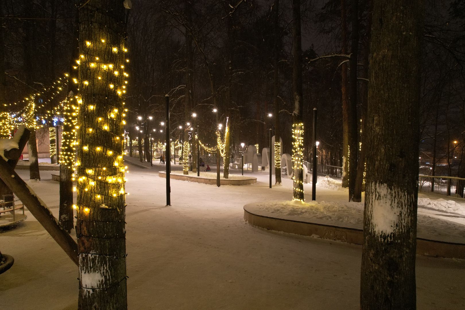 видео с коптера, зима в подмосковье, звенигород,