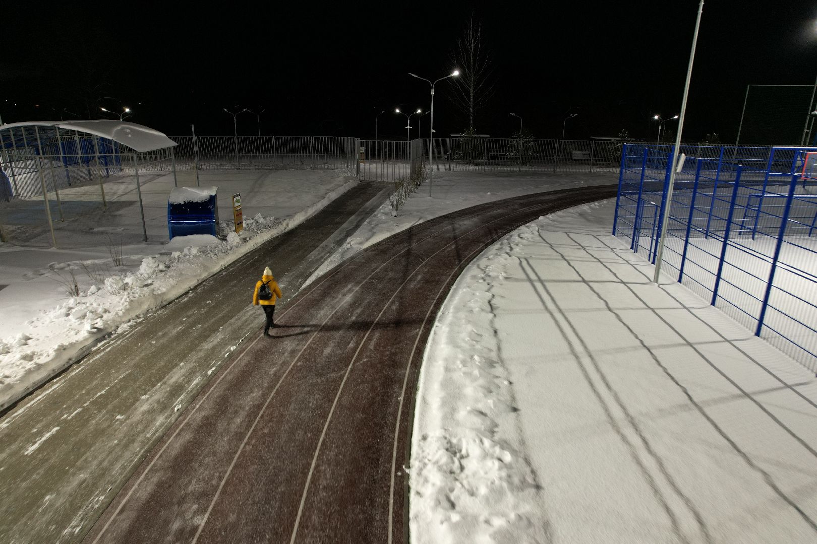 видео с коптера, каток, звенигород,