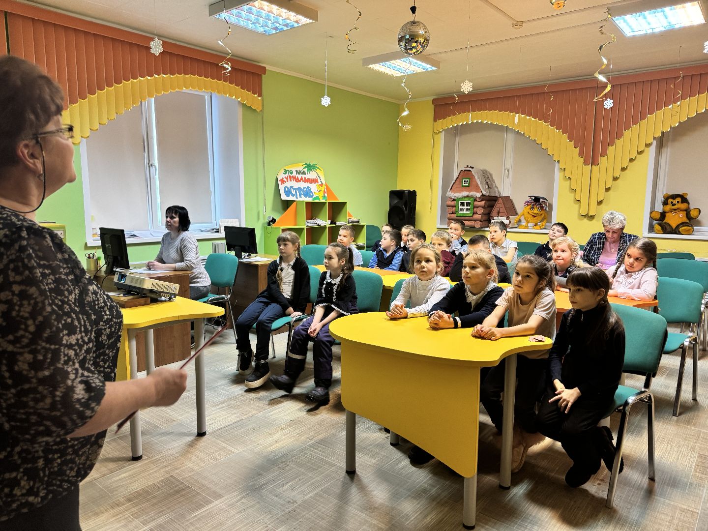 шаховская, библиотека, урок в библиотее, дети,