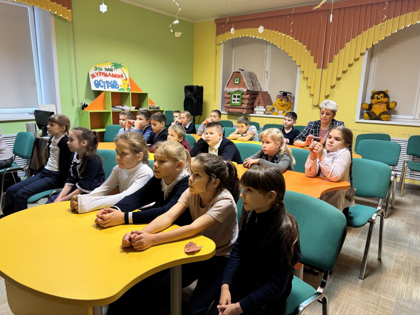 шаховская, библиотека, урок в библиотее, дети,