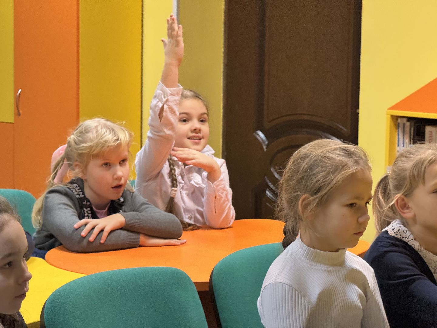 шаховская, библиотека, урок в библиотее, дети,