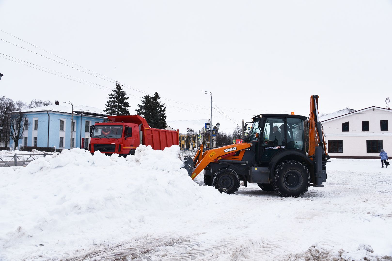 лотошино, благоустройство, уборка снега, уборка снега и наледи, вертикалки,
